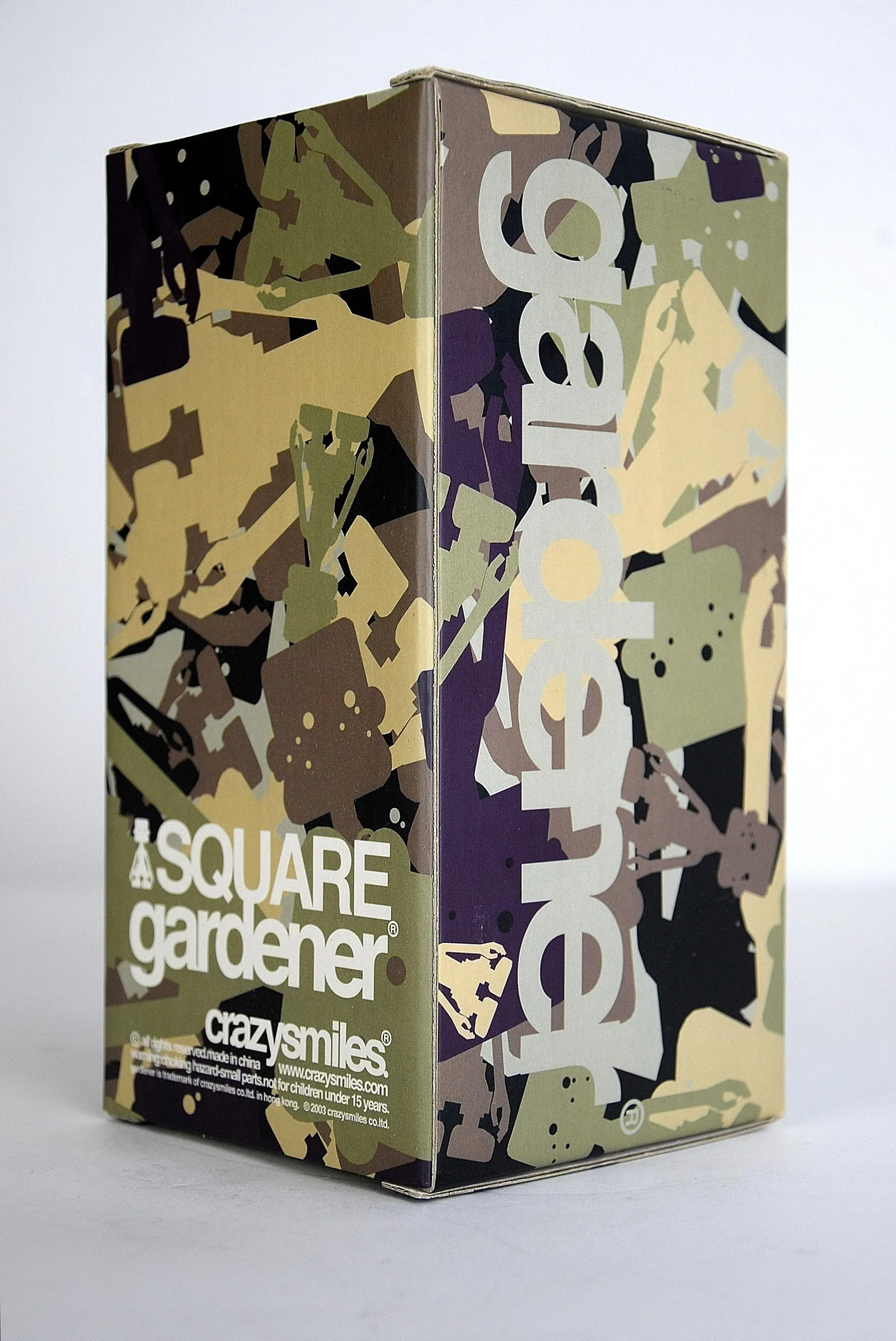 2003 Designer Toy Square Gardener by Michael Lau. Box comes with drawing and signature.