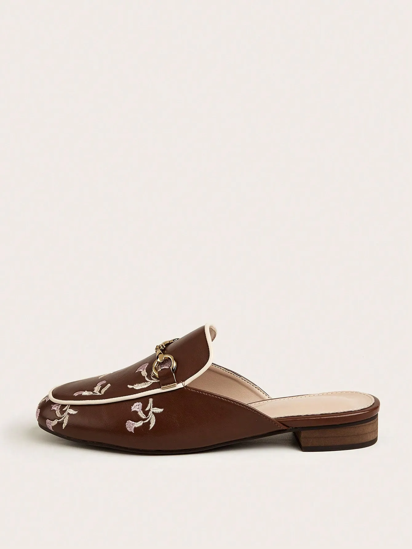 2024 Spring Chic: Women's Backless Loafers With Horsebit Buckle Muller Shoes