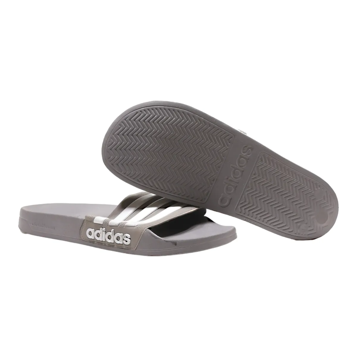 ADIDAS Adilette Slider Sandals Grey Synthetic Mens UK 12