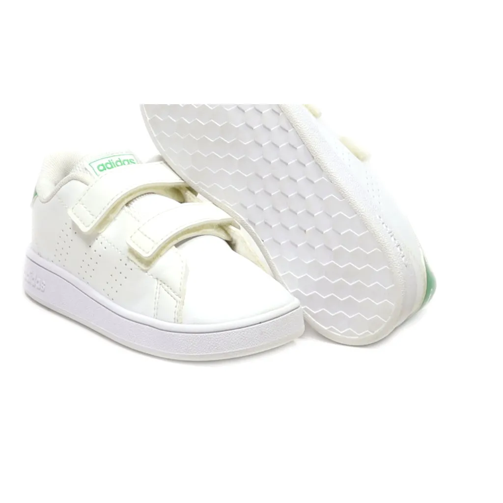 Adidas Advantage Crawlers Leather White Colour For Kids