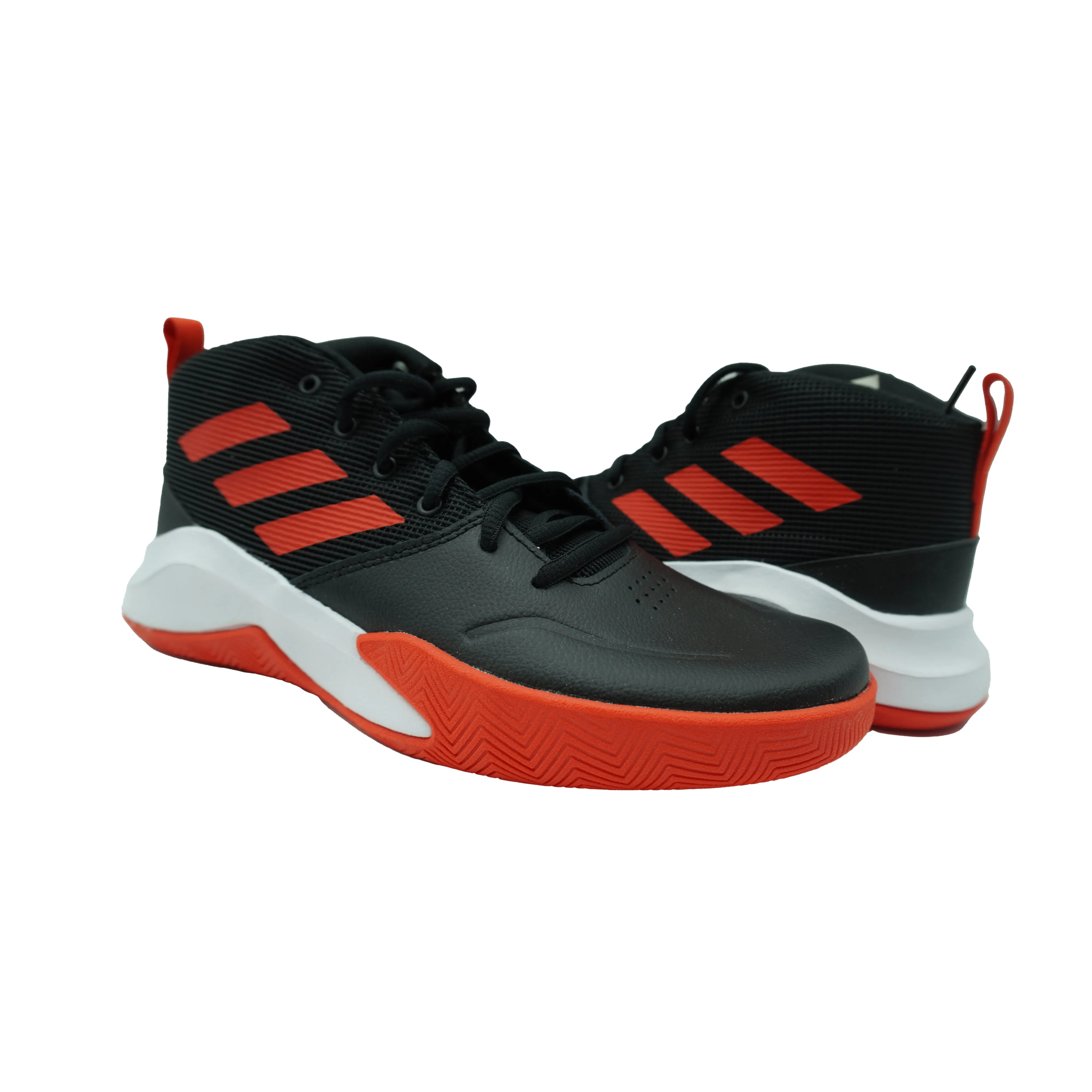 Adidas Boy's OwnTheGame Basketball Athletic Shoes Black Red White Size 6 Wide