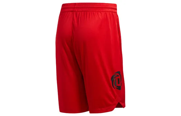 adidas Rose Short Training Gym Sports Basketball Shorts Red