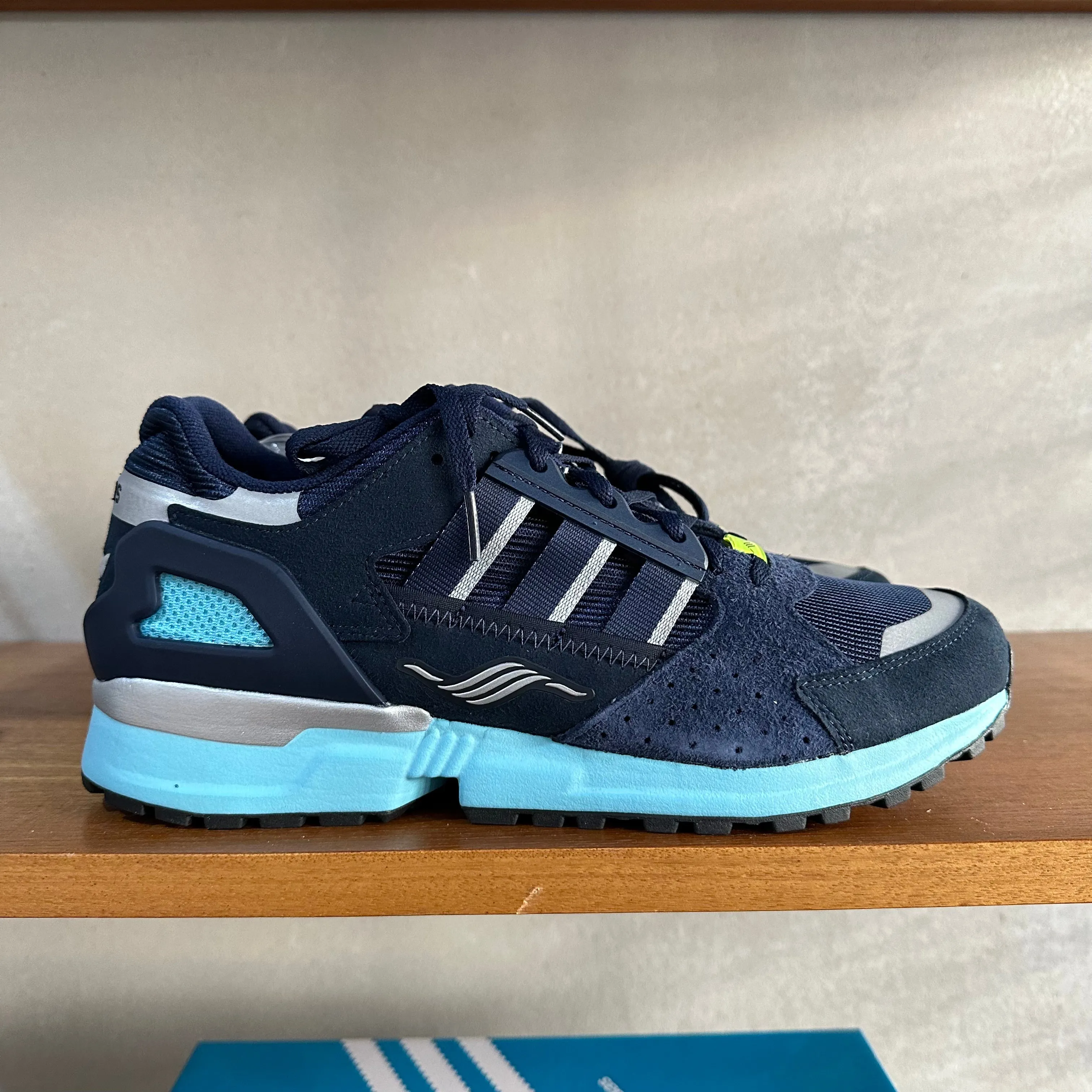 adidas ZX 10,000 JC Trainers Navy / Blue - UK 9.5