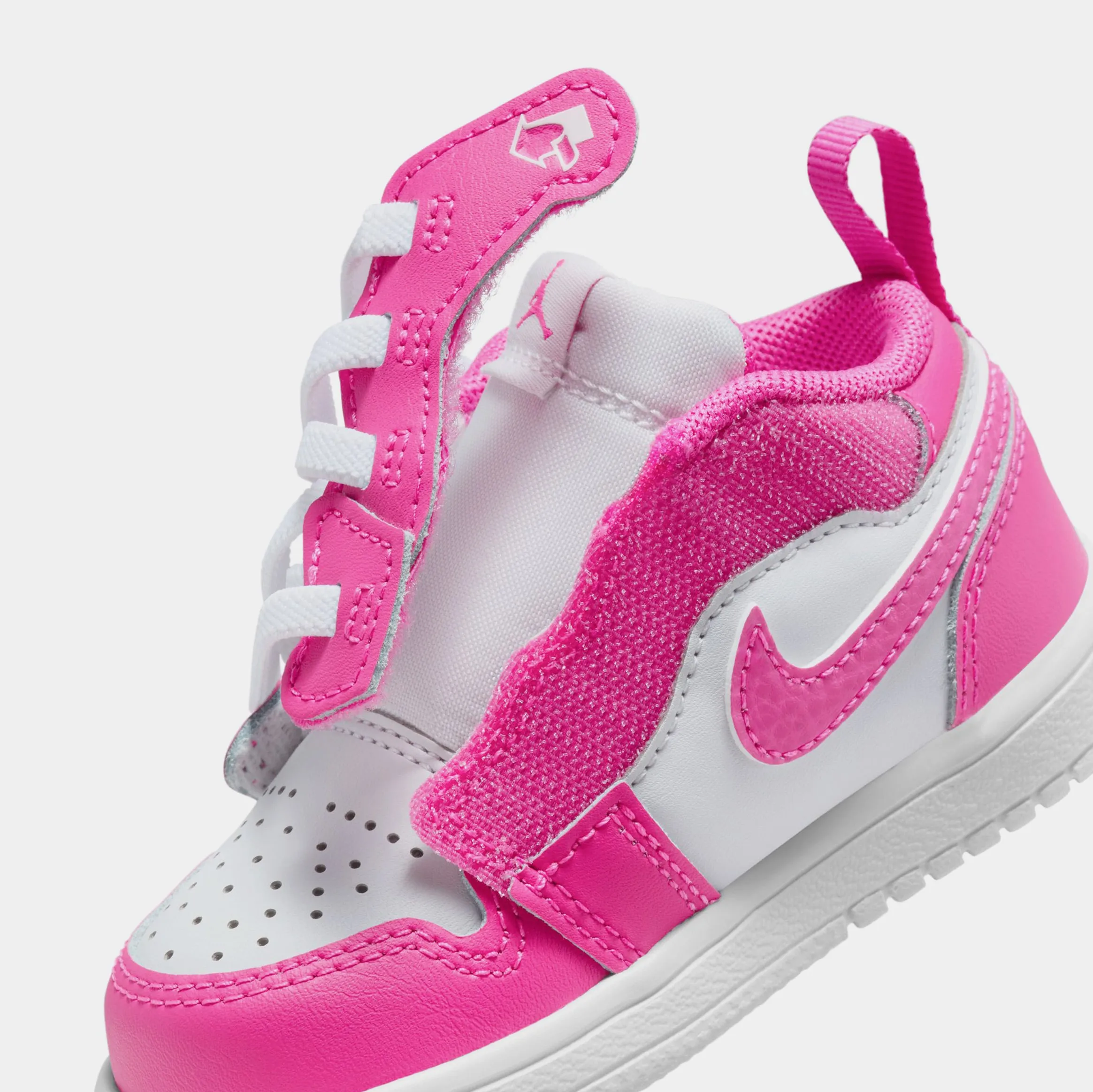 Air Jordan 1 Low ALT Infant Toddler Lifestyle Shoes (Fire Pink/White/Iris Whisper)