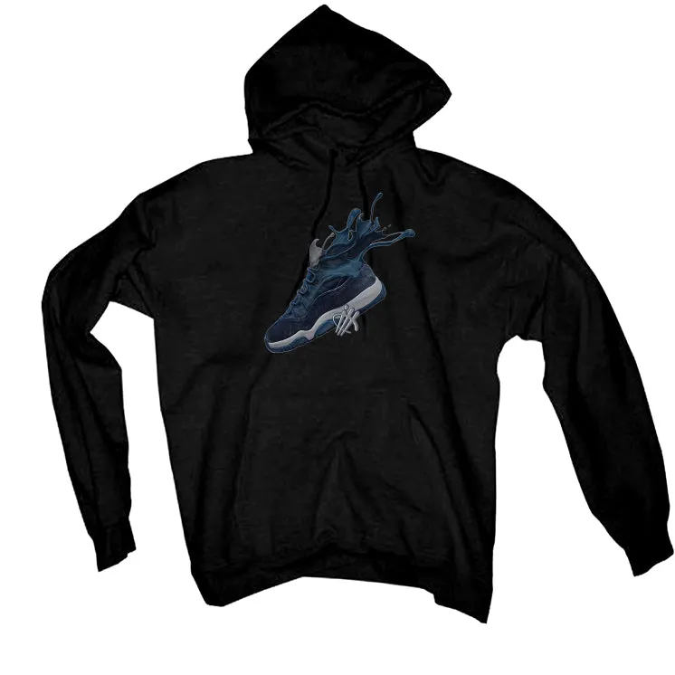 Air Jordan 11 WMNS “Midnight Navy” Black T-Shirt (SPLASH SHOE)