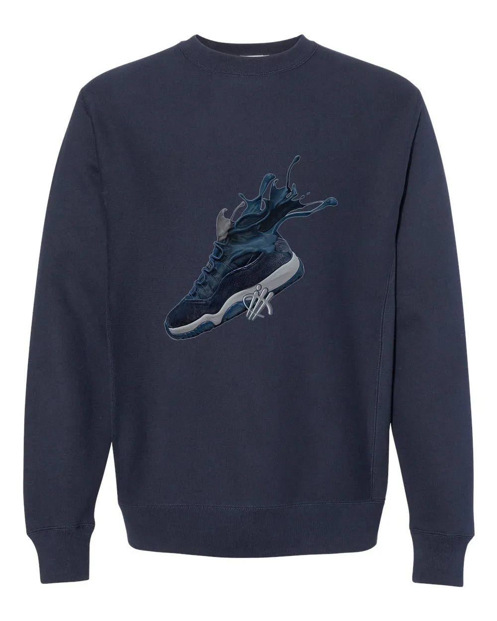 Air Jordan 11 WMNS “Midnight Navy” Navy Blue T-Shirt (SPLASH SHOE)