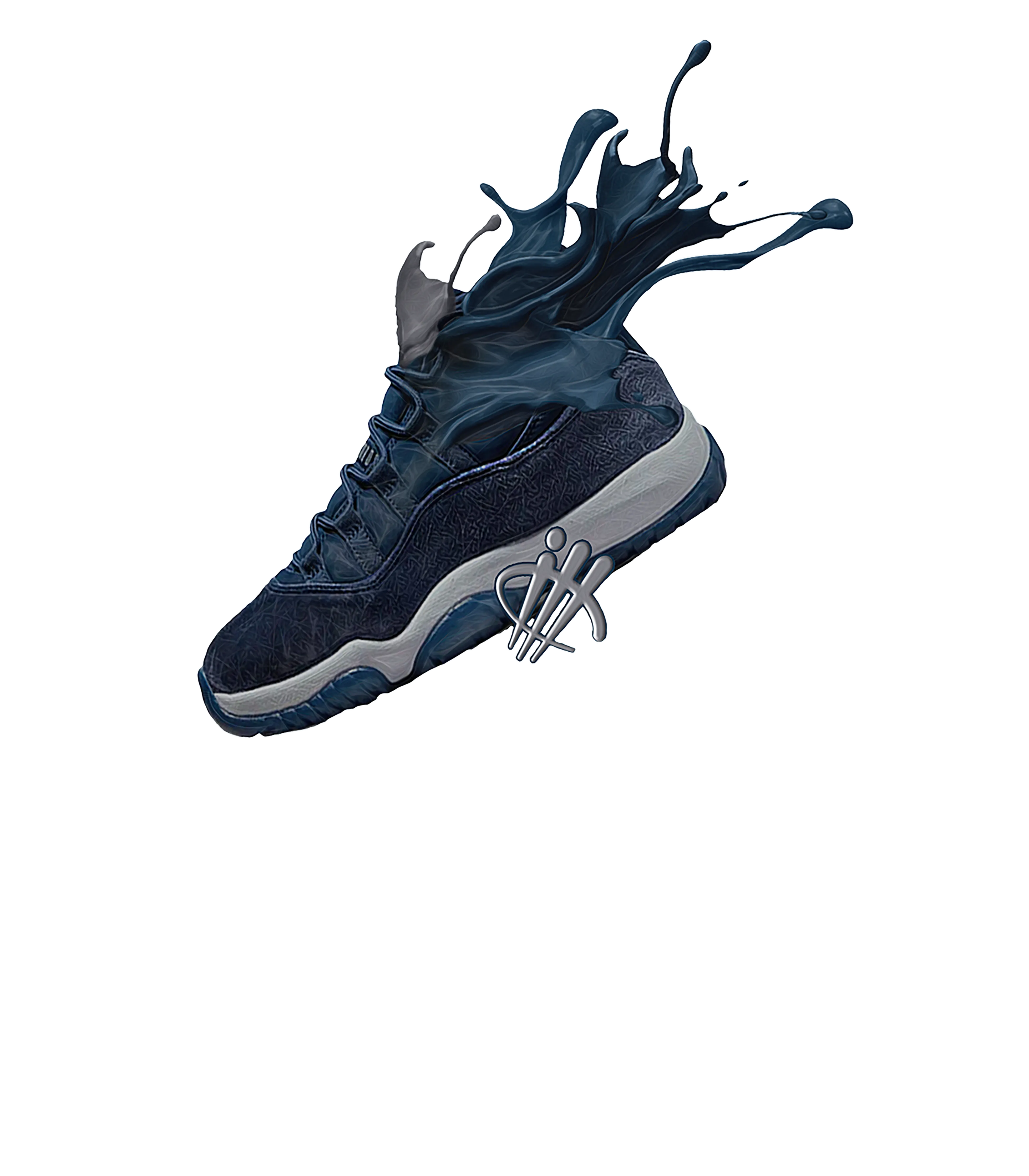 Air Jordan 11 WMNS “Midnight Navy” Navy Blue T-Shirt (SPLASH SHOE)