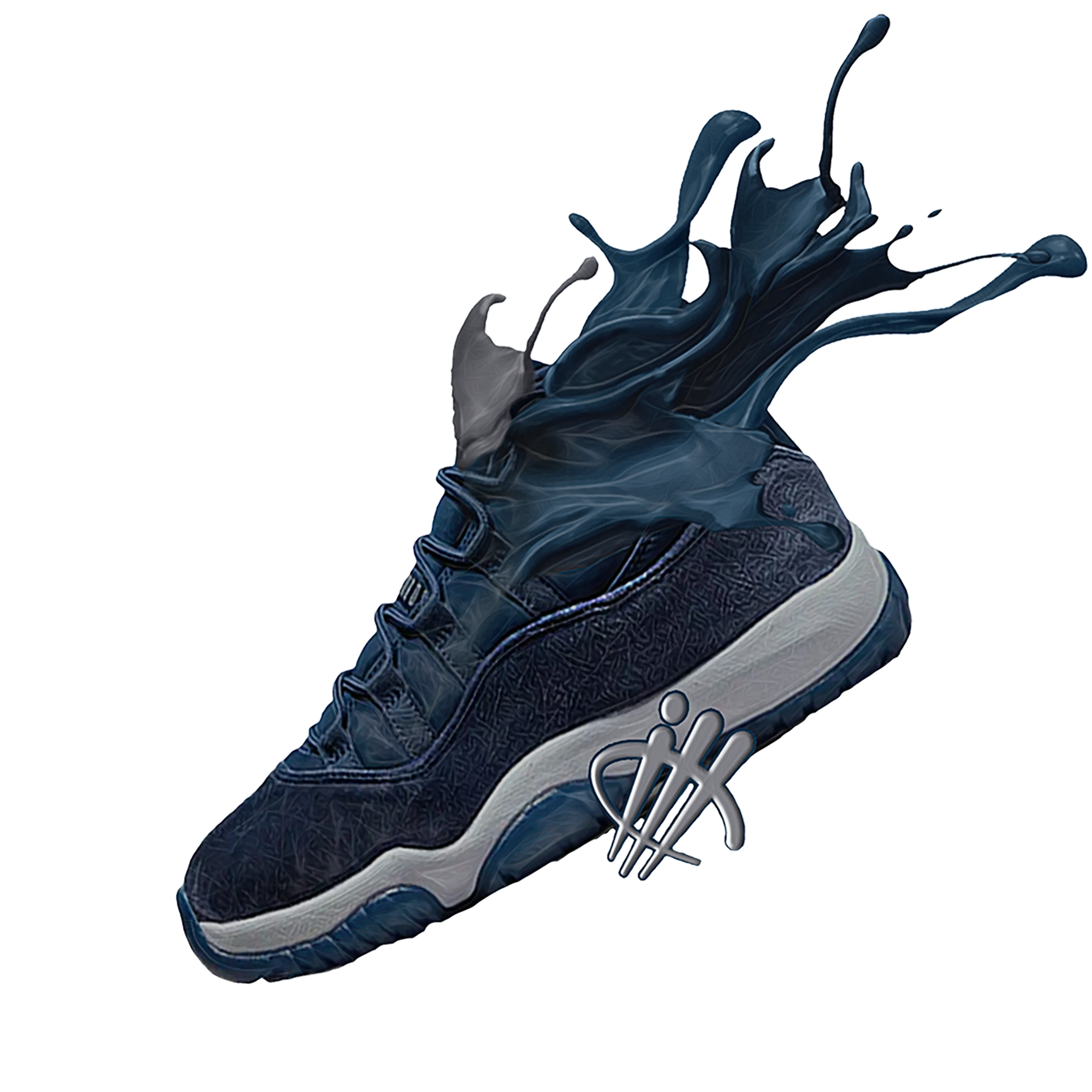 Air Jordan 11 WMNS “Midnight Navy” White T-Shirt (SPLASH SHOE)