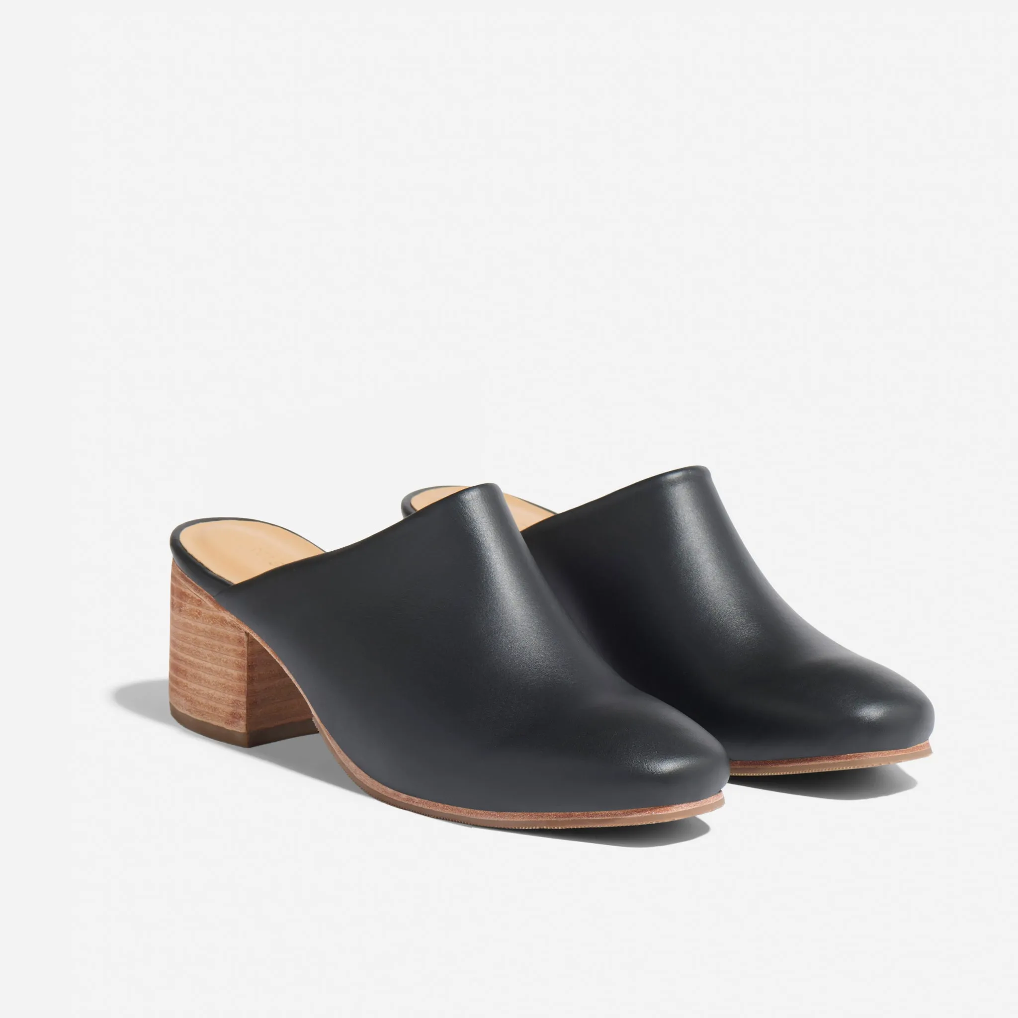 All-Day Heeled Mule Black