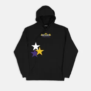 Among The Stars Embroidered and Printed Hoodie