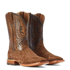 Ariat Circuit Paxton Antique Tan Hippo Print Western Boot