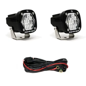 Baja Designs 387805 S1 Wide Cornering LED Light with Mounting Bracket Pair Baja Designs