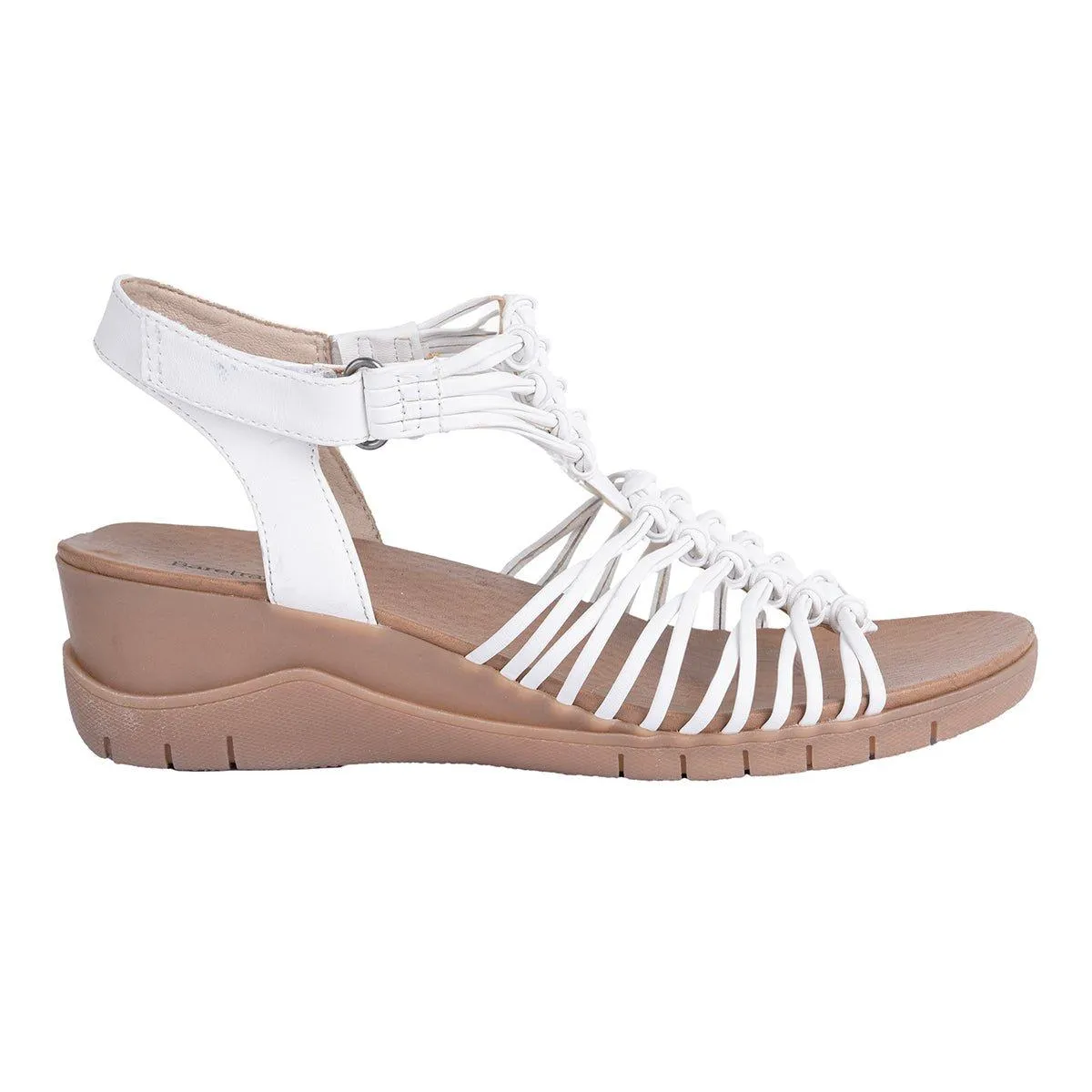 Bare Traps Baretraps Carrie Wedge Sandals Leather White Colour For Women