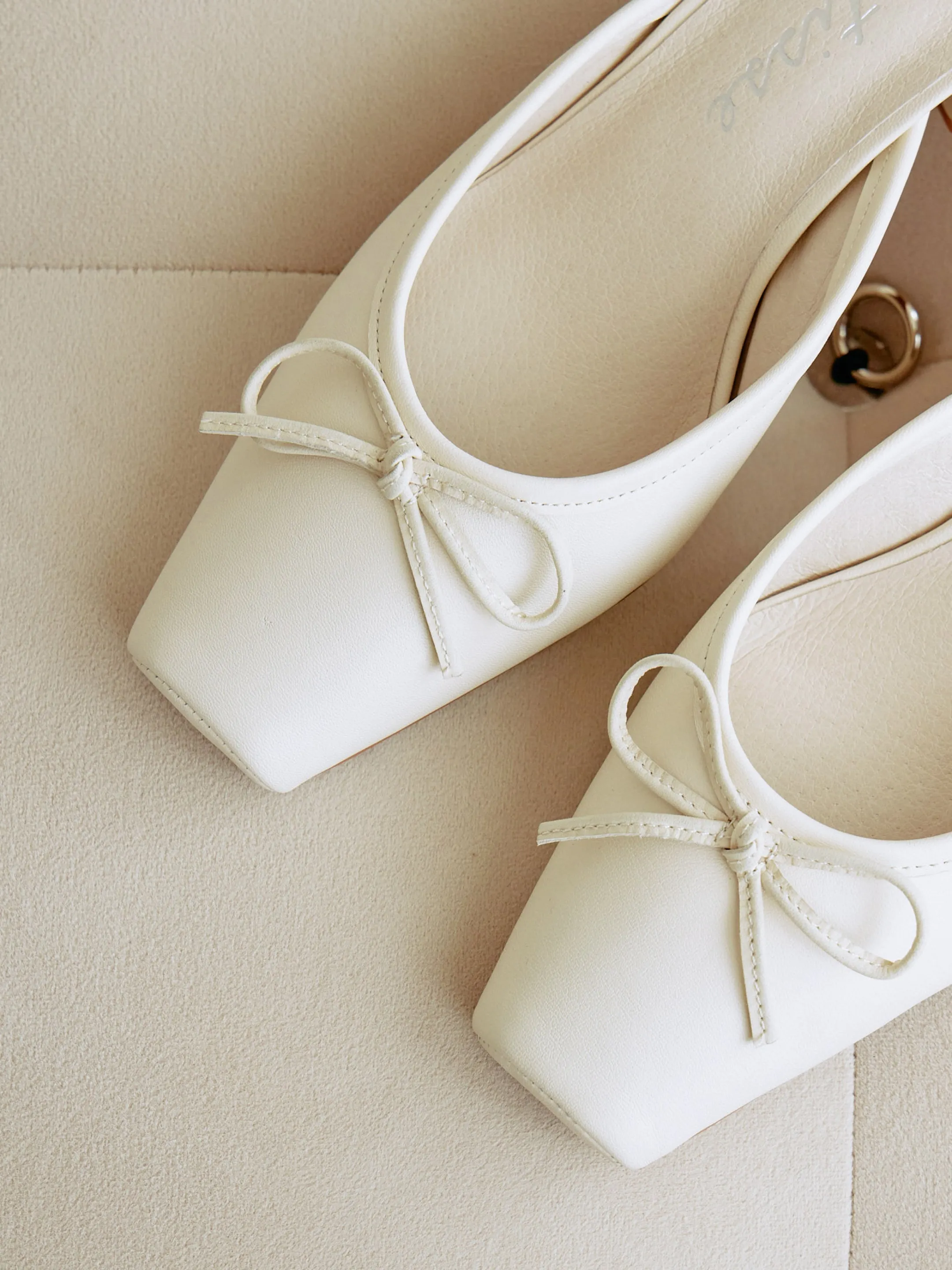 Basilio Ballet Mule - Ivory