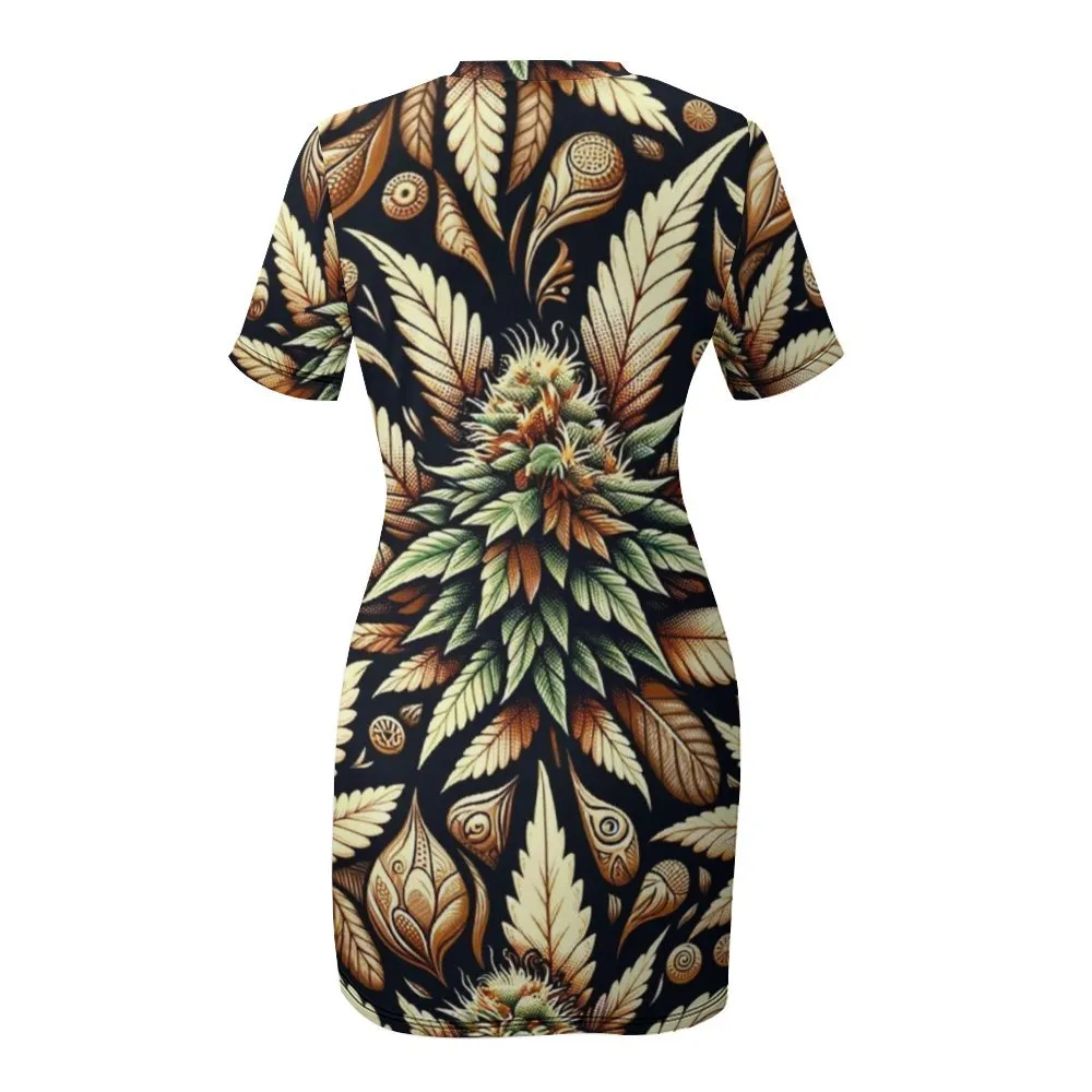 Batik Buds Mini Dress