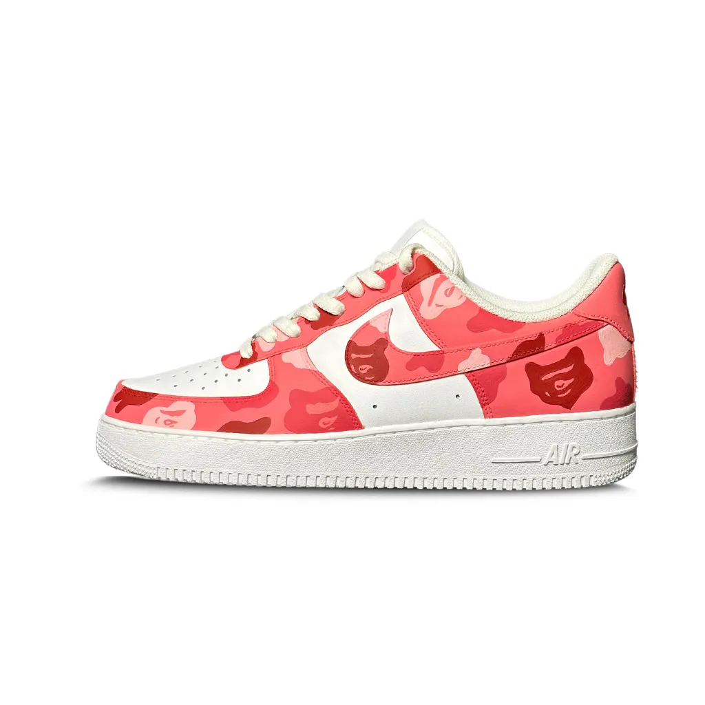 BLUE/PINK BAPE AF1