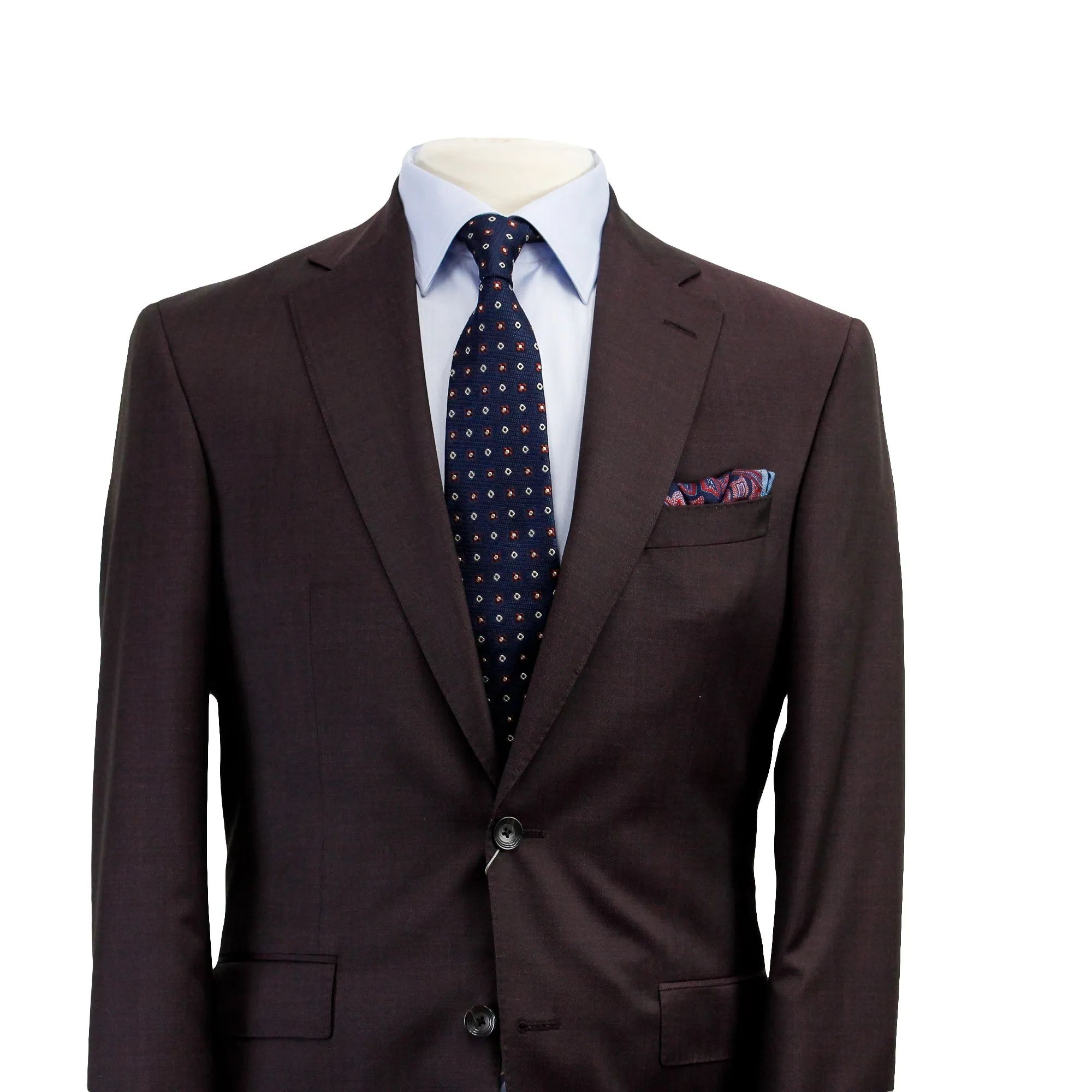 Bordeaux Urban Sartorial Slim Fit Wool Suit - Jack Victor