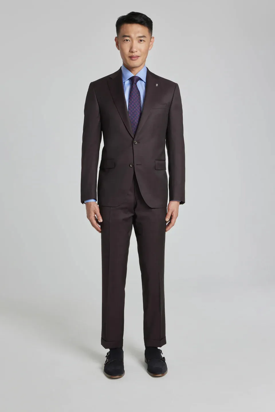 Bordeaux Urban Sartorial Slim Fit Wool Suit - Jack Victor