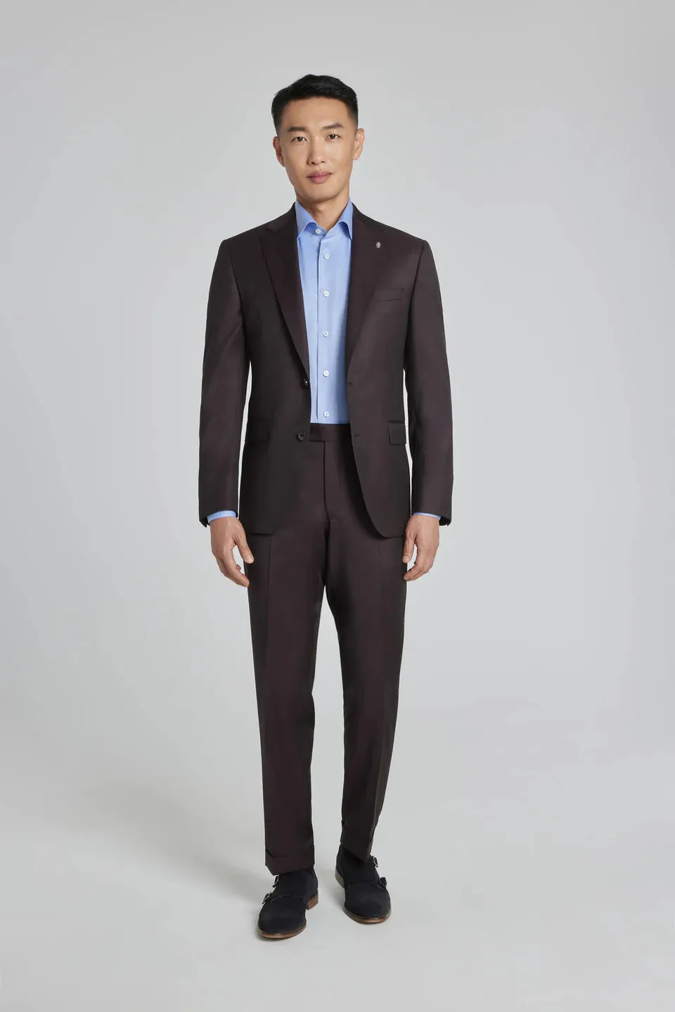 Bordeaux Urban Sartorial Slim Fit Wool Suit - Jack Victor