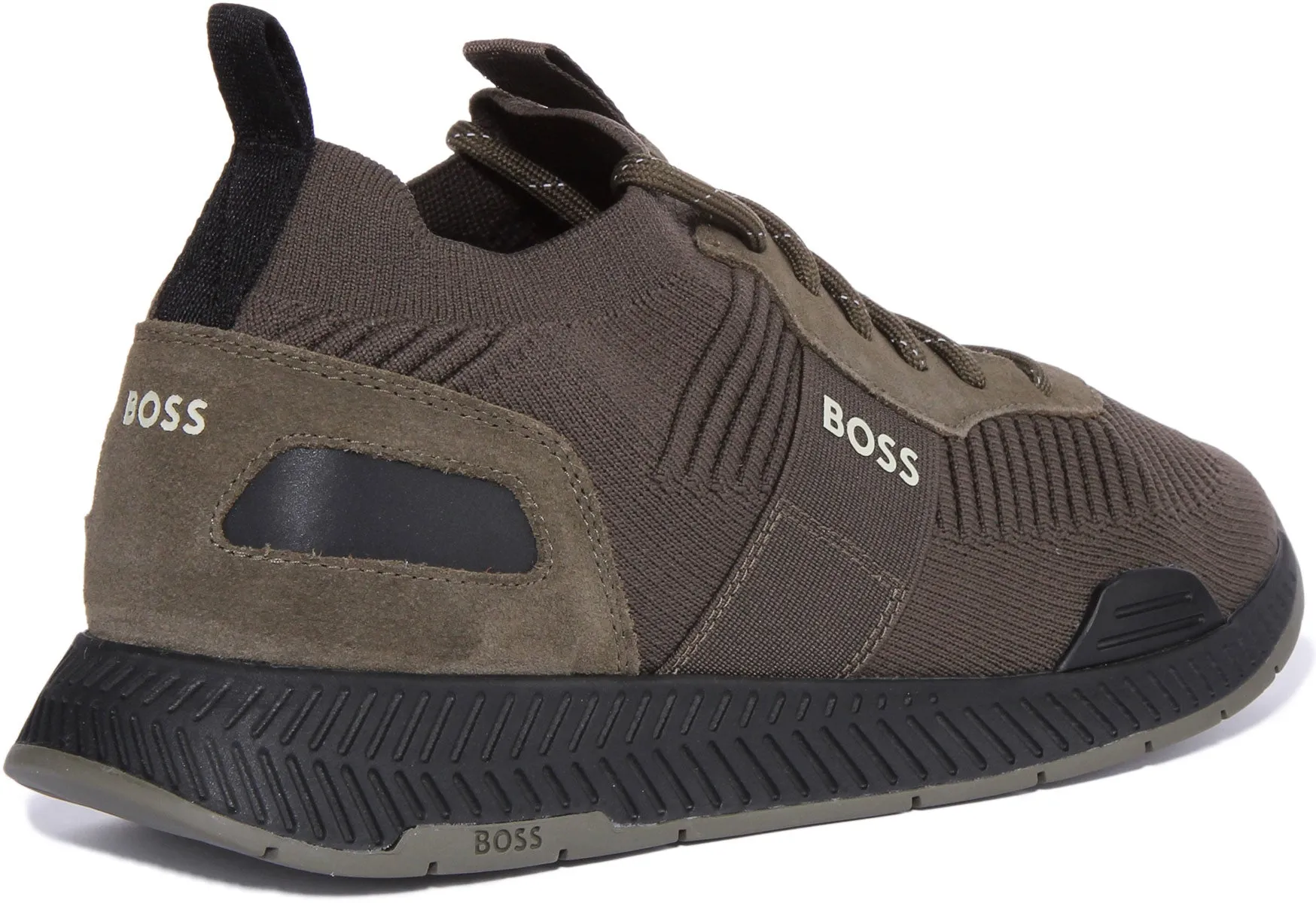 Boss Titanium Runner In Dark Green For Men