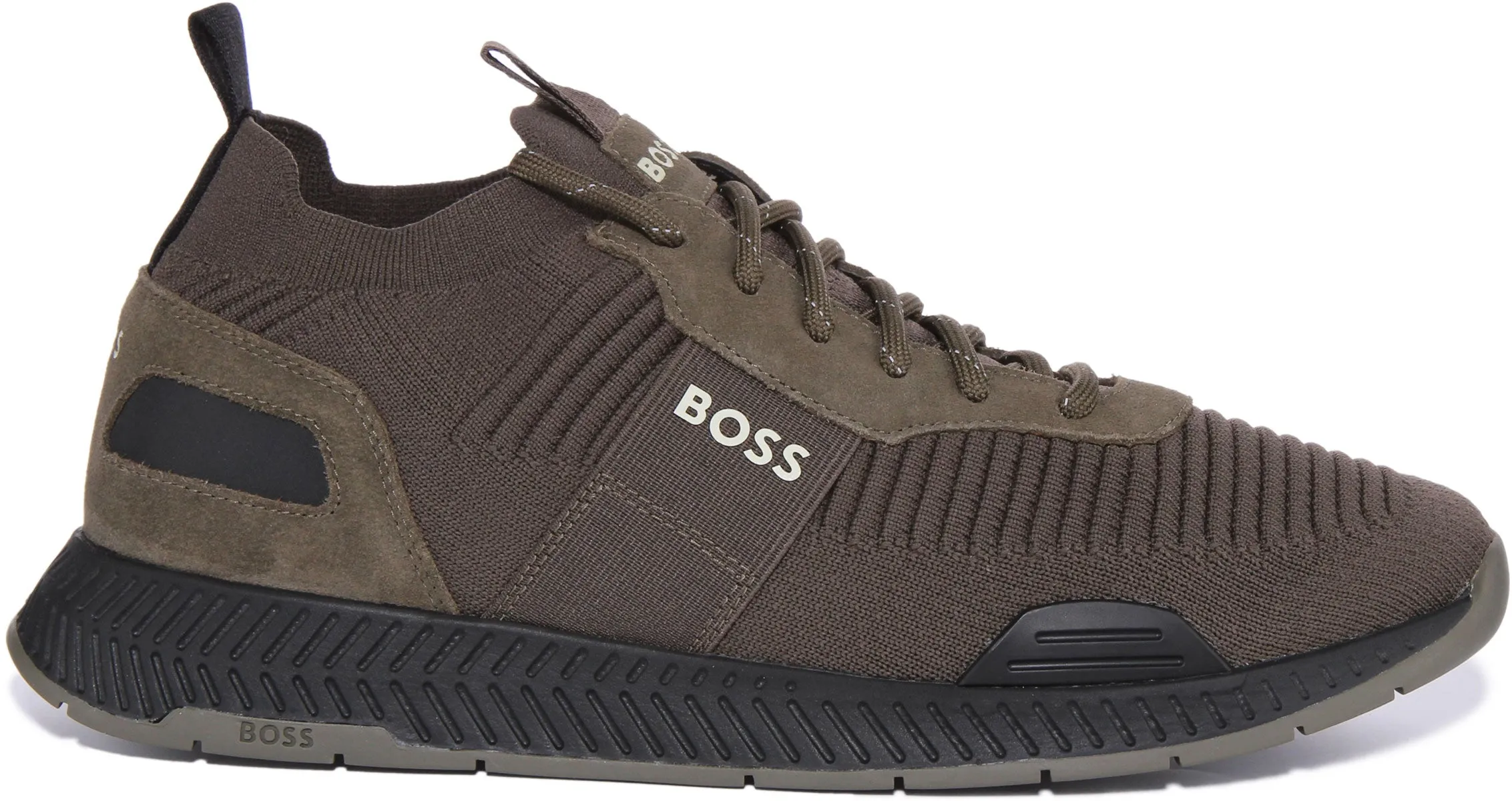 Boss Titanium Runner In Dark Green For Men