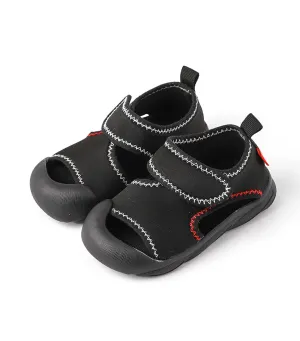 Boys Aqua Neostitch Sandals Black