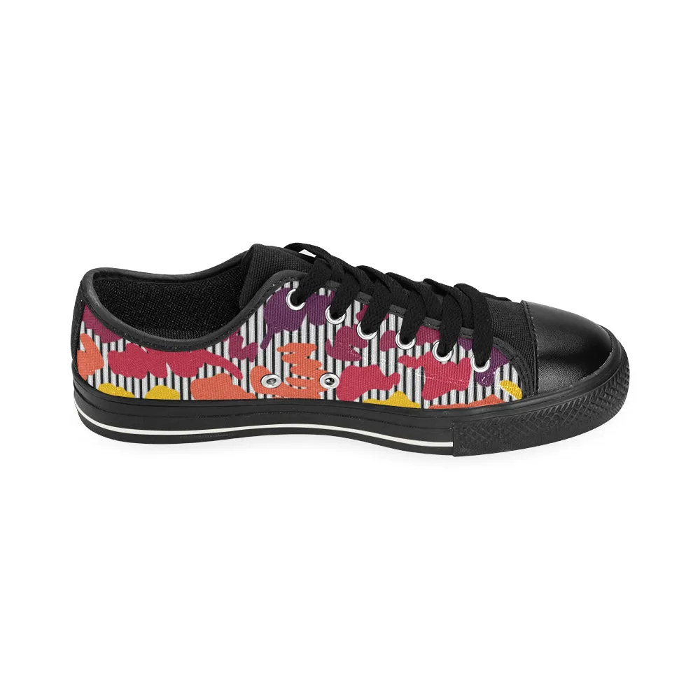 Buy Men's Paint Splatter Print Canvas Low Top Shoes at TFS