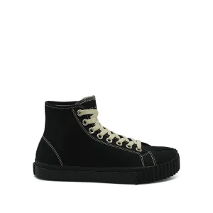 Canvas High Sneaker in Black