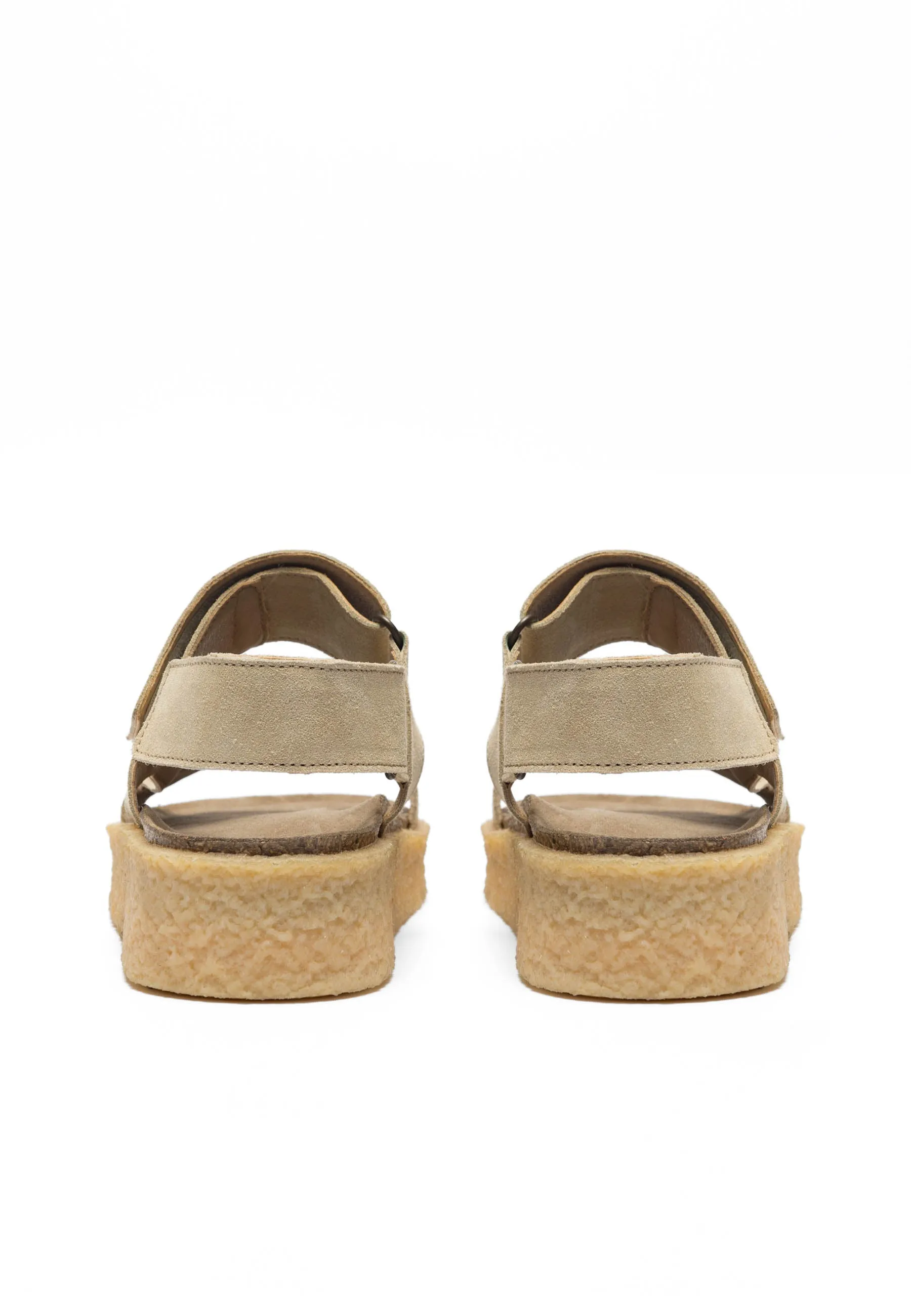 Casdagmar Beige Suede Velcro Sandals