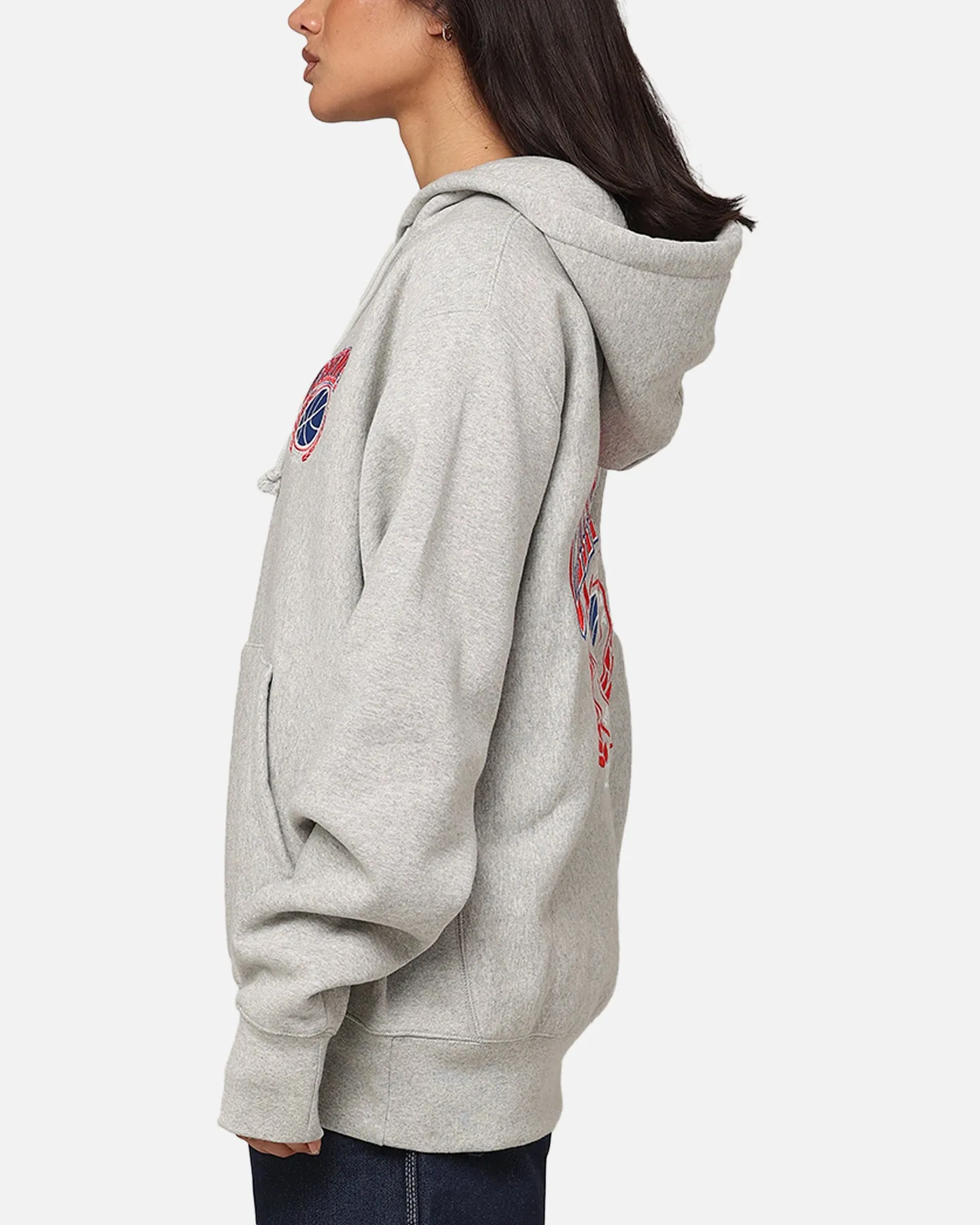 Champion Reverse Weave Field Basketball Hoodie Oxford Heather