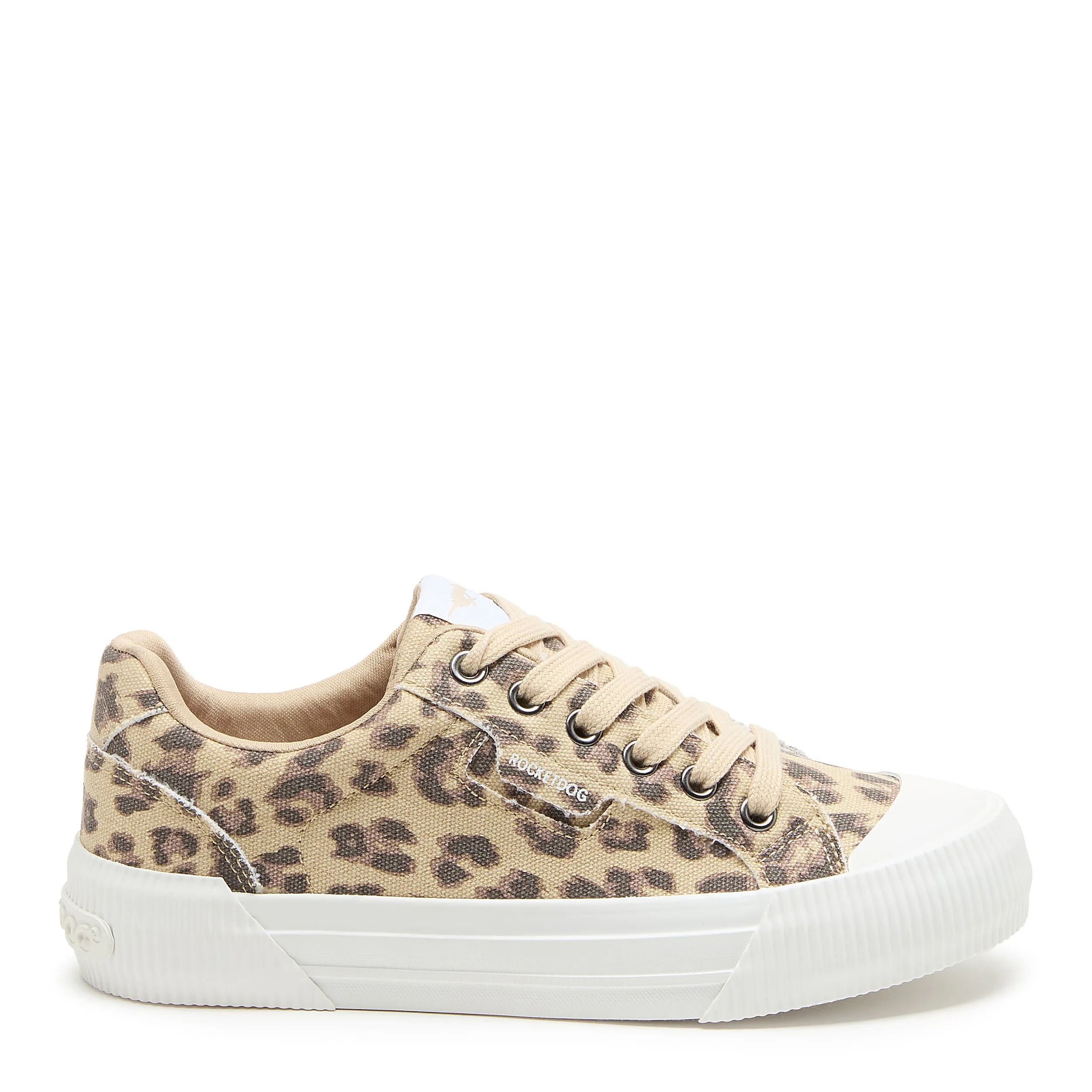 Cheery Tan Leopard Canvas Trainers