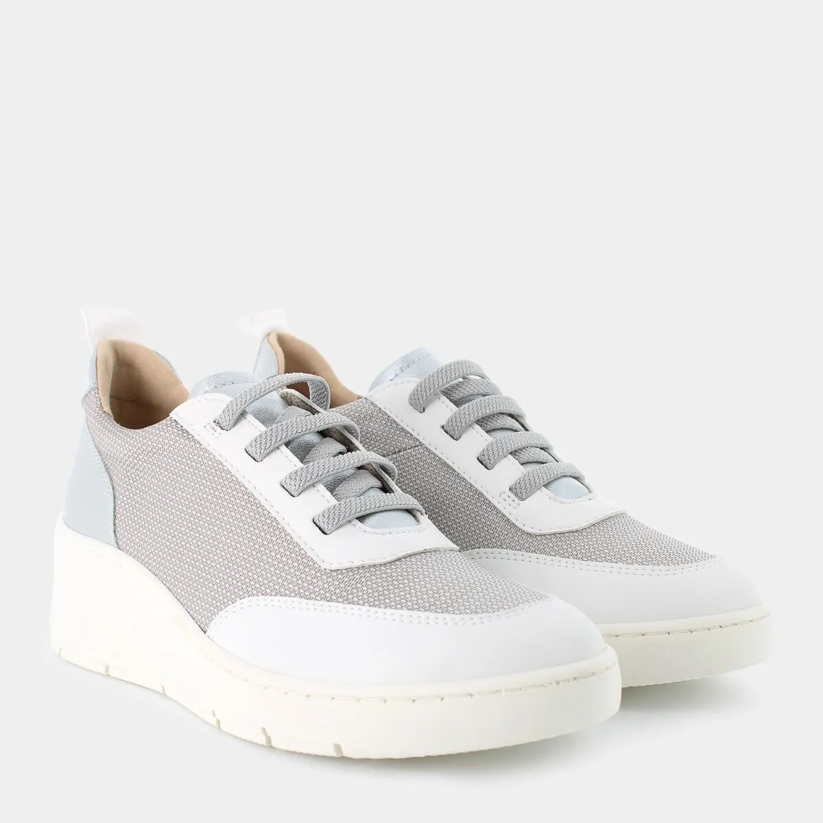 CM-E24D-02GRIGIO/BIANCO/ARGENTO- SNEAKERS