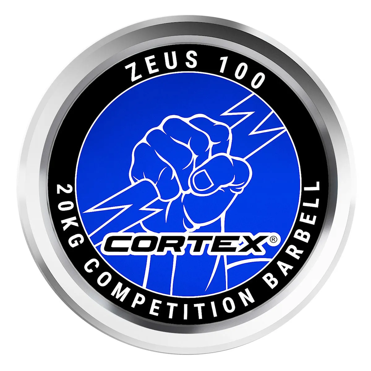 CORTEX ZEUS100 7ft 20kg Olympic Competition Barbell with Lockjaw Collars