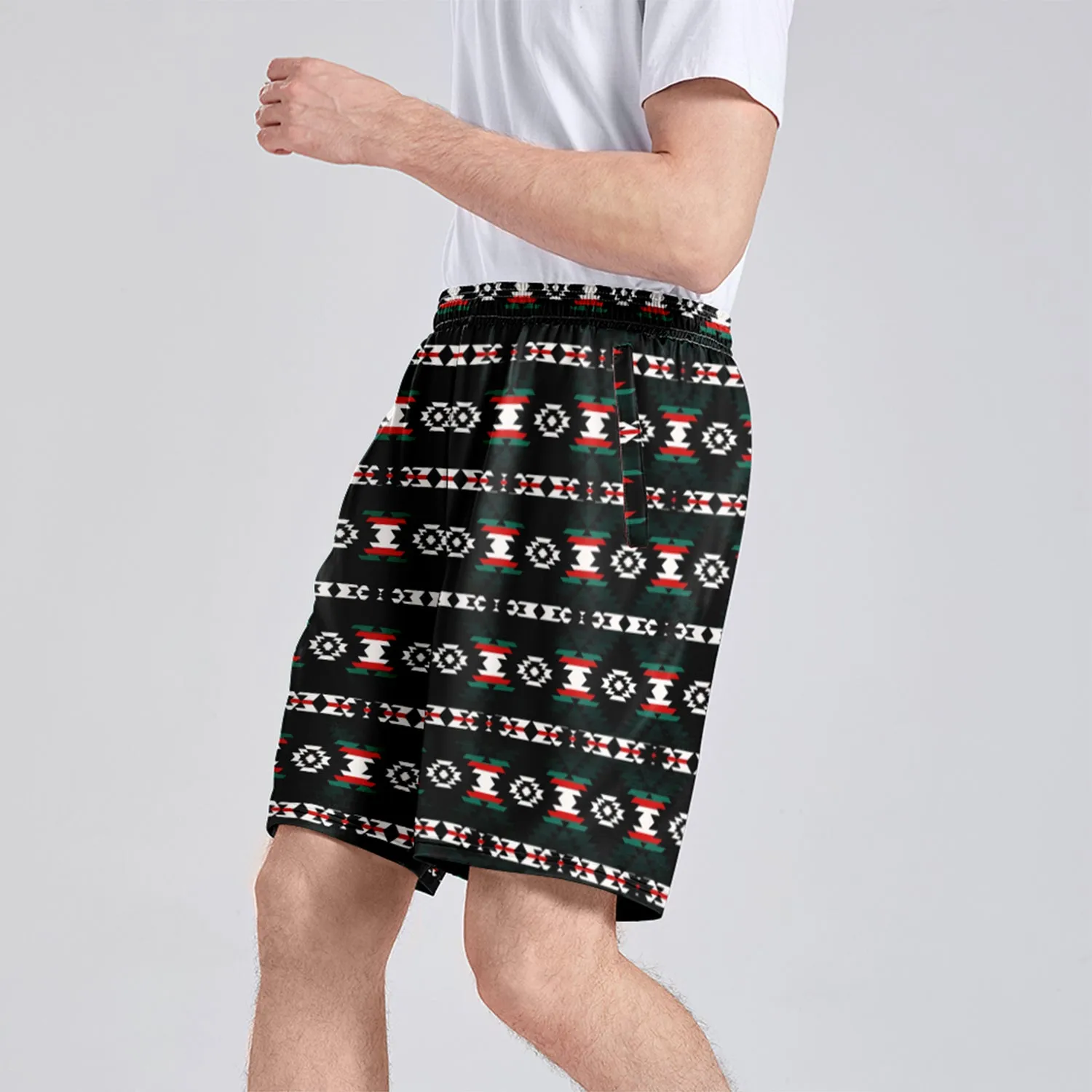 Cree Confederacy War Party Athletic Shorts with Pockets