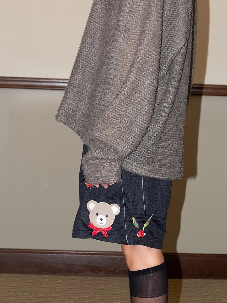 Cute Tender Memory Foraging Bear Shorts