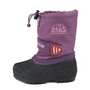 D.D. Step Little Kid Girl Winter Boots With Fleece Insulation Lilac Color