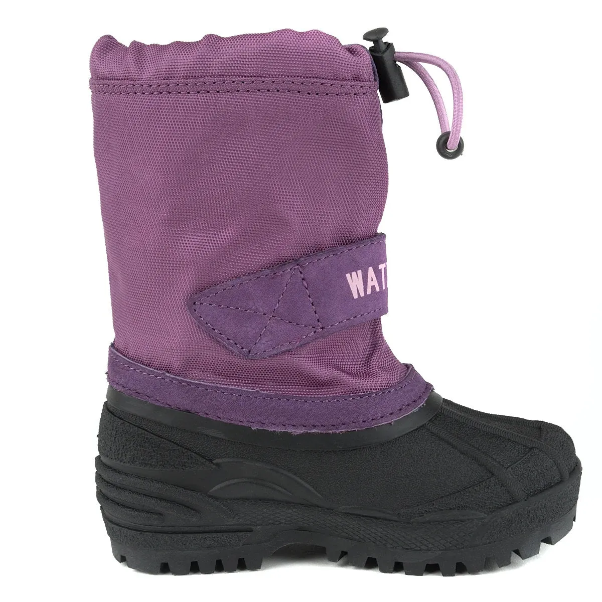 D.D. Step Little Kid Girl Winter Boots With Fleece Insulation Lilac Color