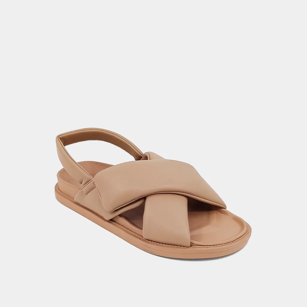 Delta Strap Sandal- Nude