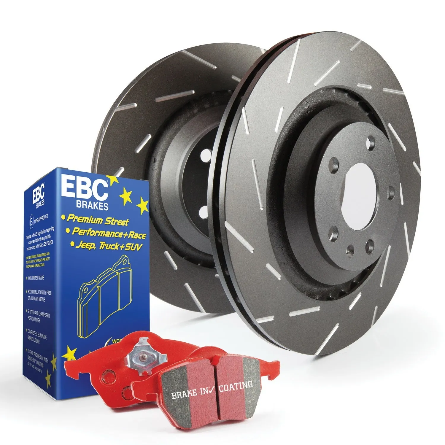 EBC Brakes S4KF1296 S4 Kits Redstuff and USR Rotor