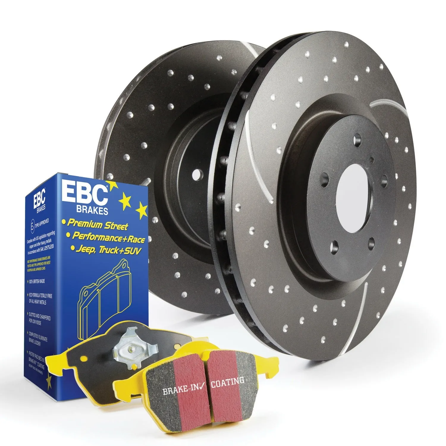 EBC Brakes S5KF1202 S5 Kits Yellowstuff And GD Rotors