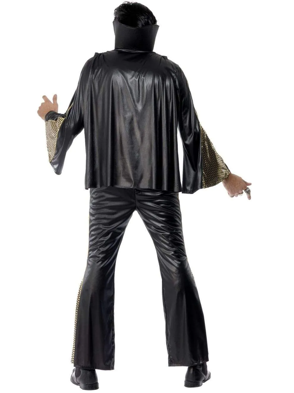 Elvis Black & Gold Adult Men's Costume