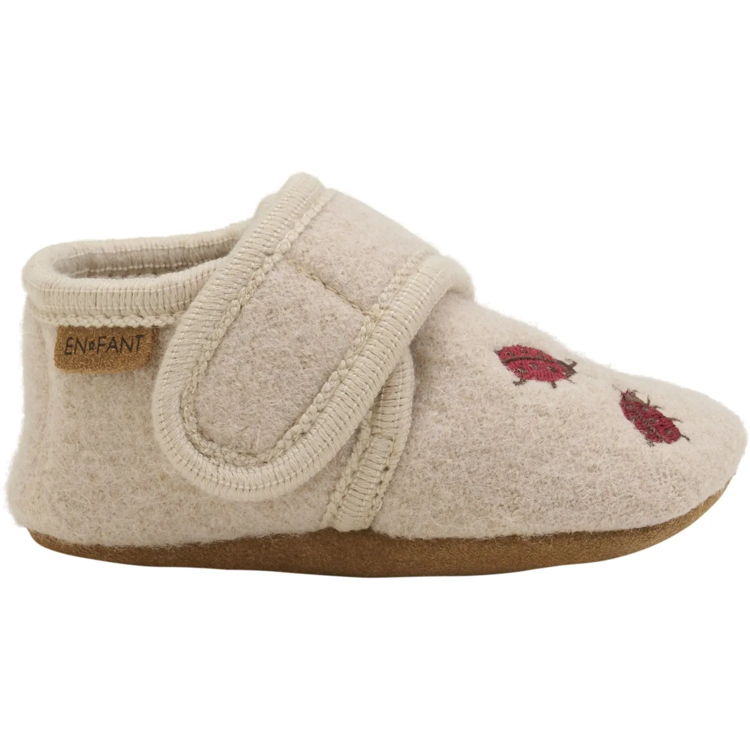 En Fant Moonlight Wool Slippers With Embroidery