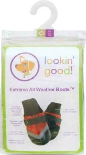 Fashion Pet Extreme All Weather Waterproof Dog Boots - Medium (3.75" Paw)