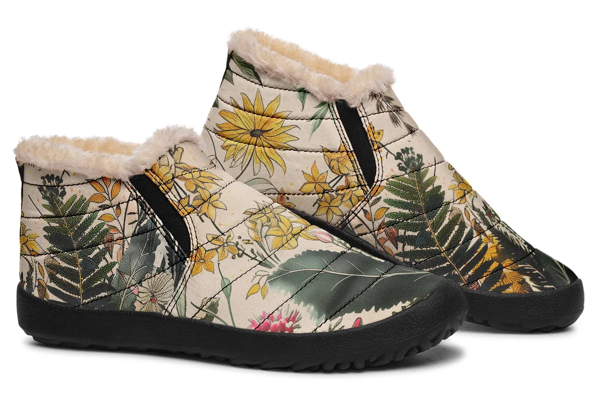 Fernwood Winter Sneakers - Warm & Easy Slip-On Shoes Lined with Vegan Wool with Anti-Slip Soles