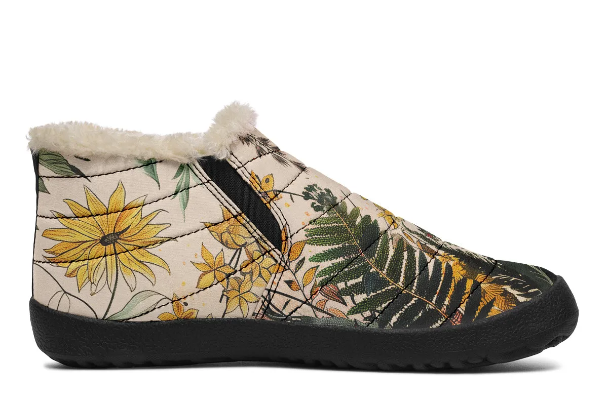 Fernwood Winter Sneakers - Warm & Easy Slip-On Shoes Lined with Vegan Wool with Anti-Slip Soles