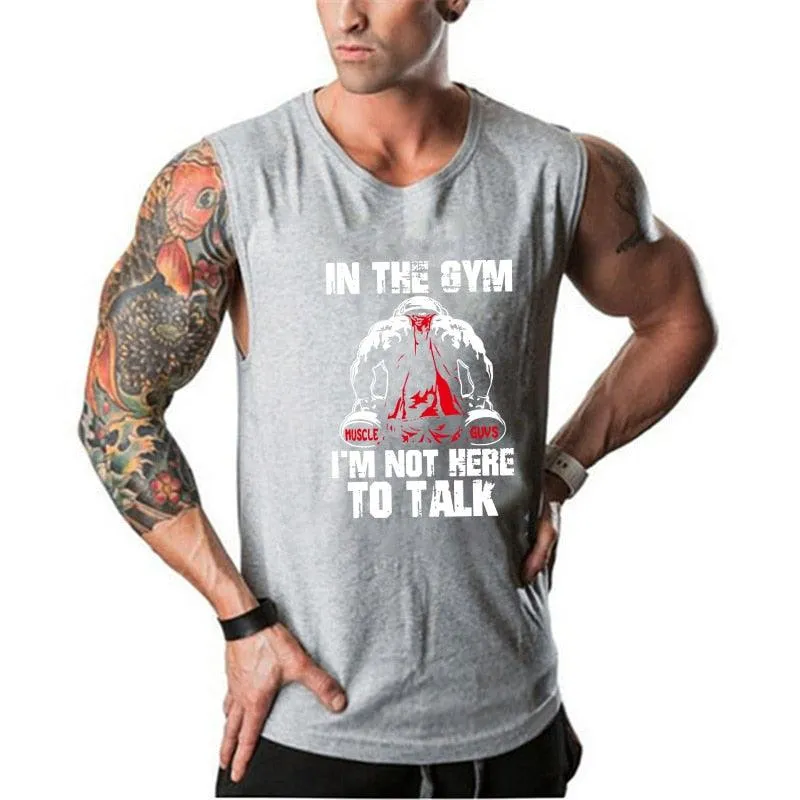 Fitness Men Tank Top Bodybuilding Stringers Tank Tops - Singlet Brand gyms Clothing cotton Sleeveless Shirt - muscle tops (TM7)(1U101)(1U100)