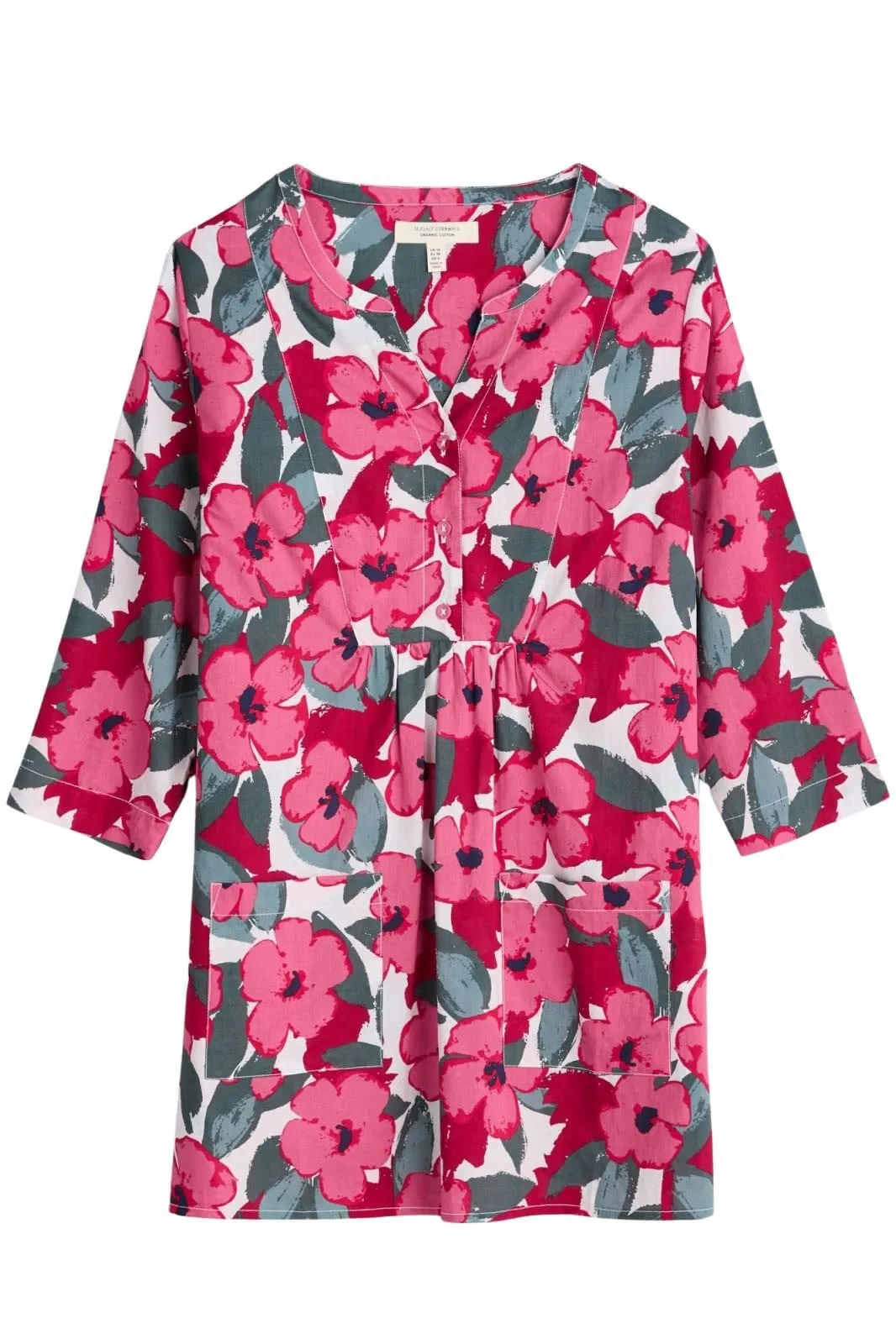 Floral Bloom Pink Tunic Top