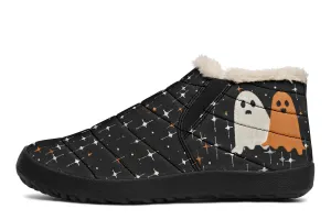 Ghost Besties Winter Sneakers - Warm & Easy Slip-On Shoes Lined with Vegan Wool with Anti-Slip Soles