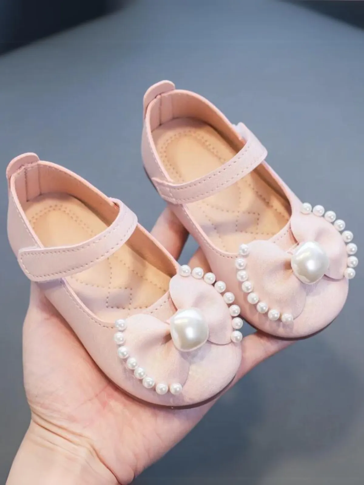 Glam Girl Pearly Bow Mary Jane Shoes By Liv and Mia