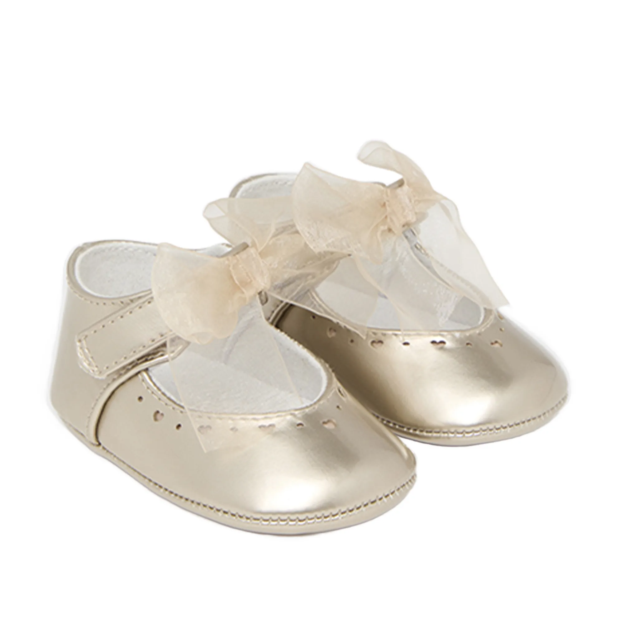 Gold Dressy Mary Jane Shoes for Babies